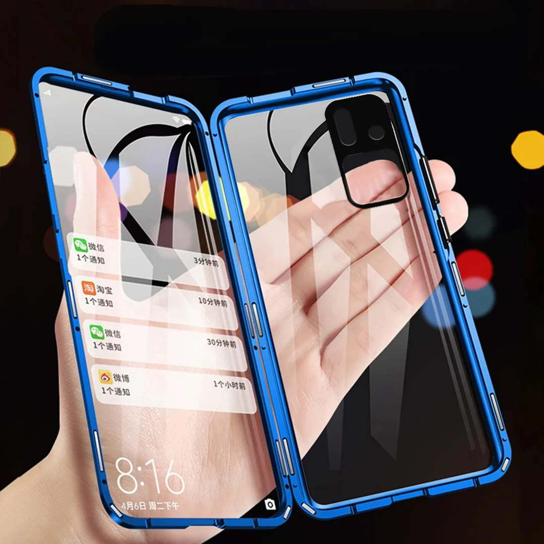 360° Metal Magnetic Double Side Glass Case - Vivo - Image 3