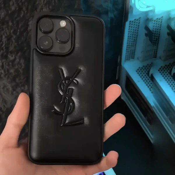 3D Puff Shield Leather Shockproof Case - iPhone - Image 2