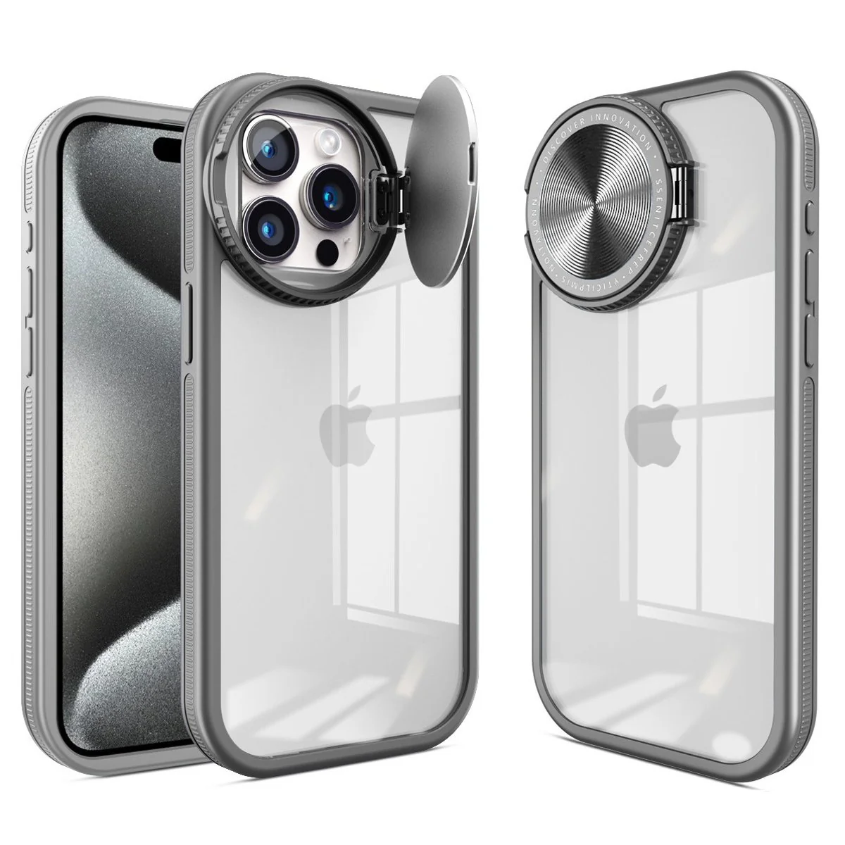 Acrylic Flip Round Lens Holder Case - iPhone - Image 3