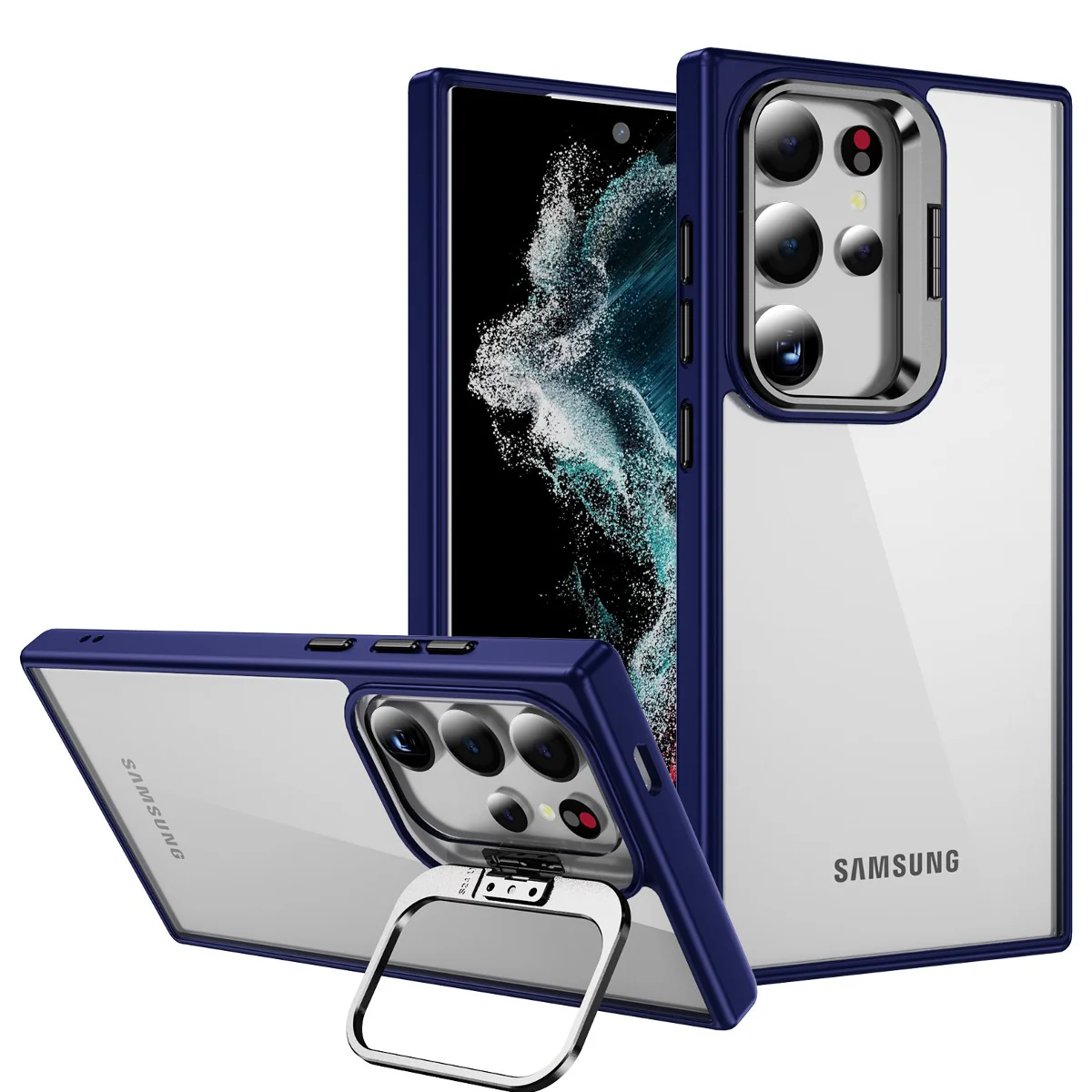 Foldable Camera Bracket Kickstand Case - Samsung - Image 3