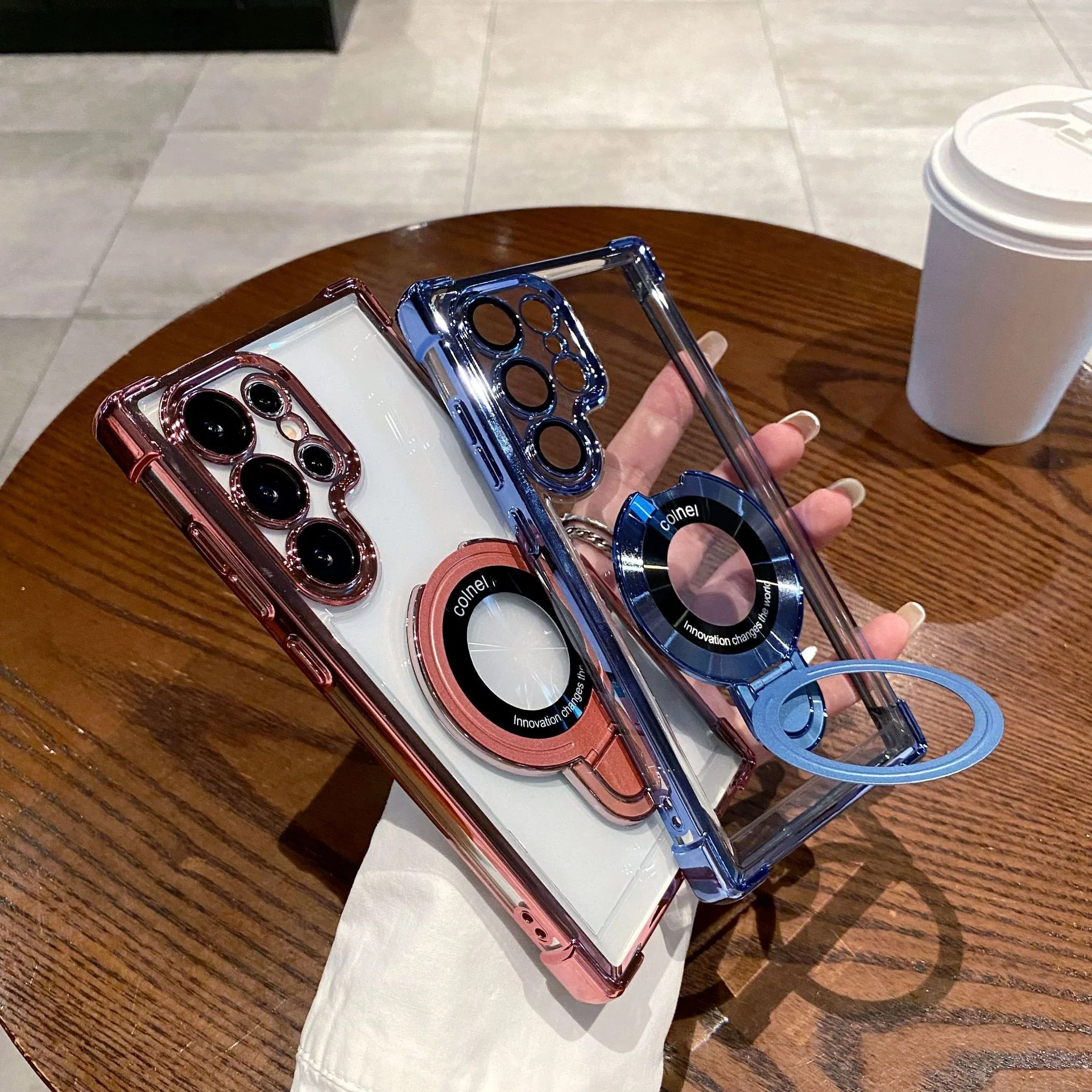 Air Armor Electroplated Magnetic Holder Case - Samsung - Image 6