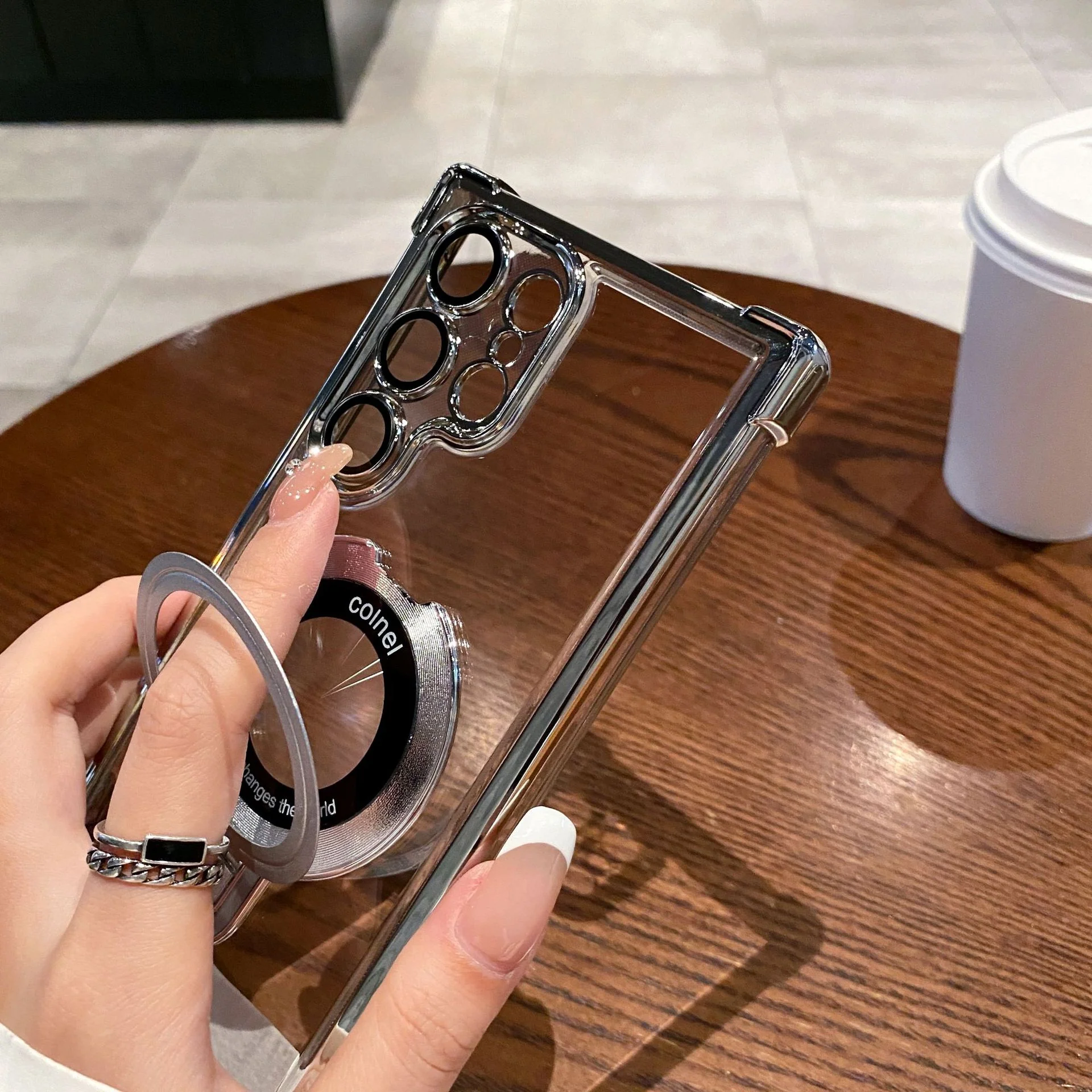 Air Armor Electroplated Magnetic Holder Case - Samsung - Image 8