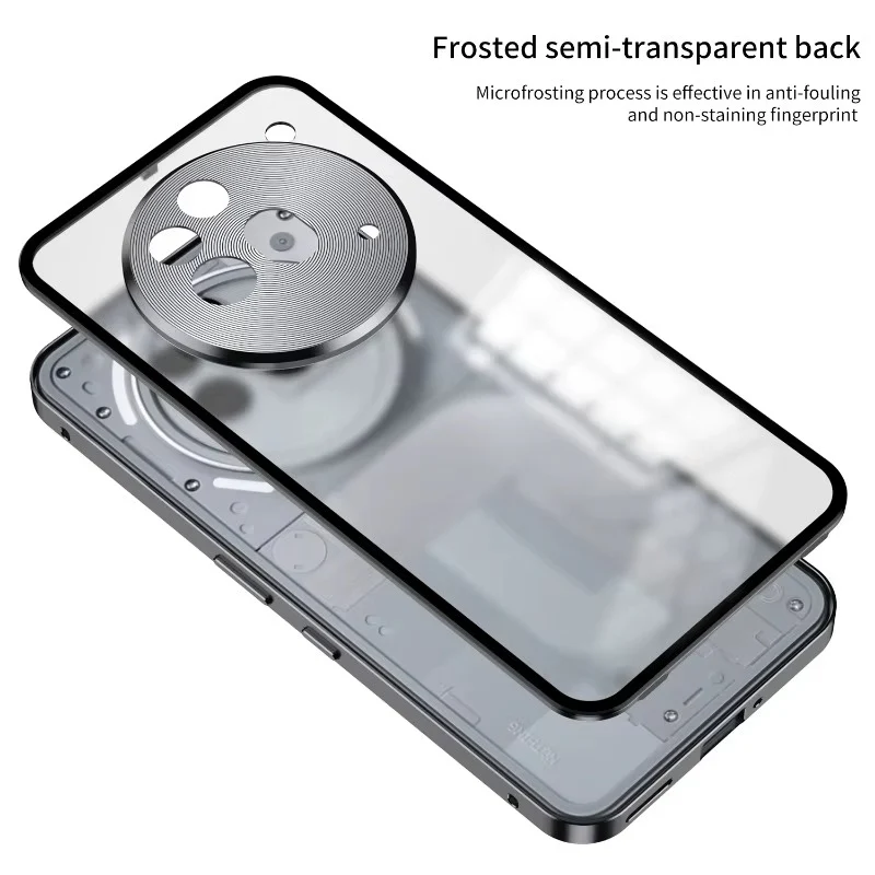 Aluminium Alloy Metal Frame Glass Case - Nothing - Image 3