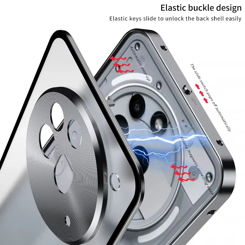 Aluminium Alloy Metal Frame Glass Case - Nothing - Image 6