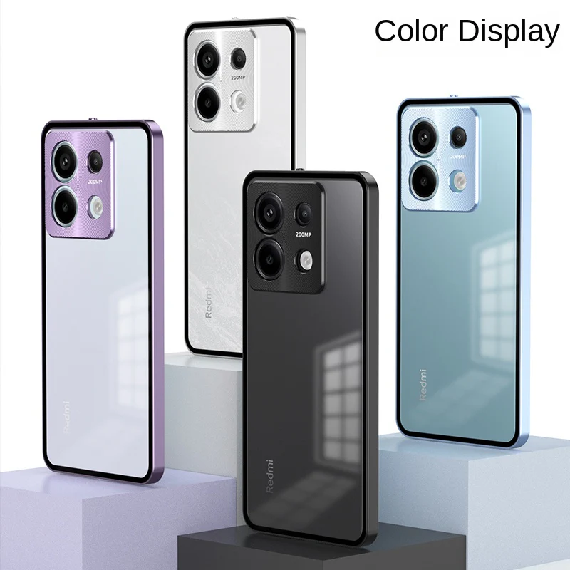 Aluminium Alloy Metal Frame Glass Case - Xiaomi - Image 5