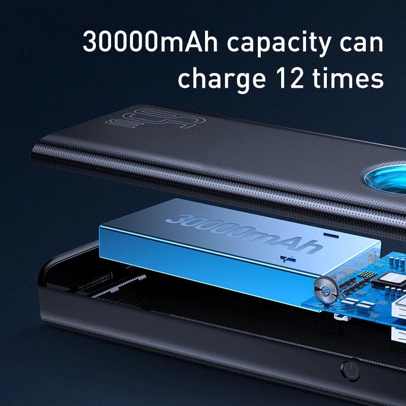 Amblight 30000mAh 65W Digital Display Power Bank - Image 3