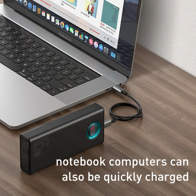 Amblight 30000mAh 65W Digital Display Power Bank - Image 4