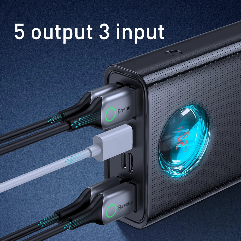 Amblight 30000mAh 65W Digital Display Power Bank - Image 5