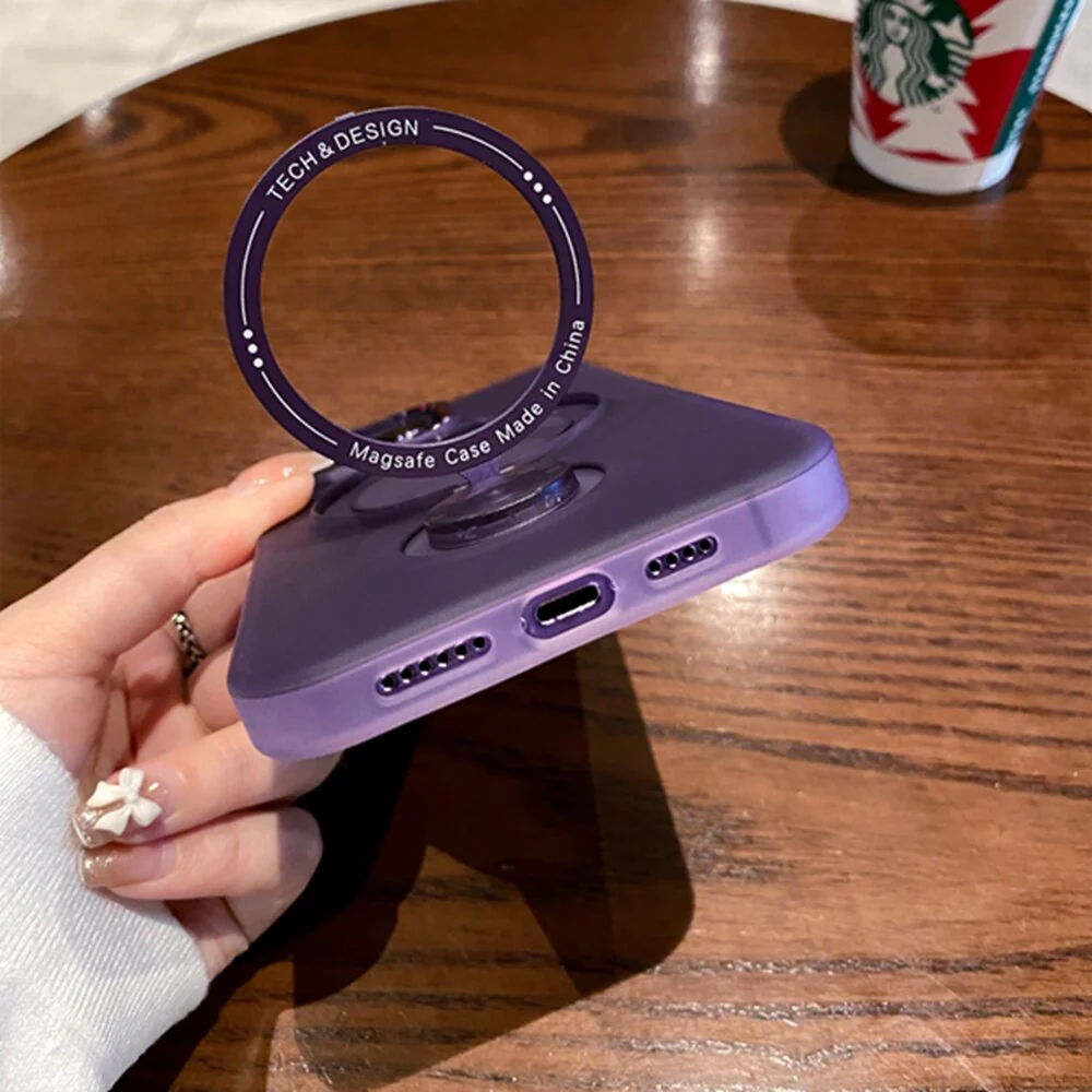 Anti Fall Magnetic Kickstand Magsafe Case - Image 6