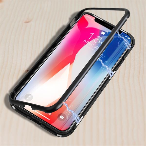 New Electronic Auto-Fit Magnetic Glass Case for iPhone - Image 2