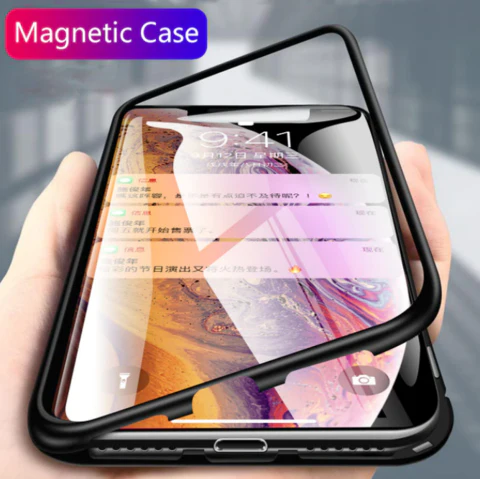 New Electronic Auto-Fit Magnetic Glass Case for iPhone - Image 3