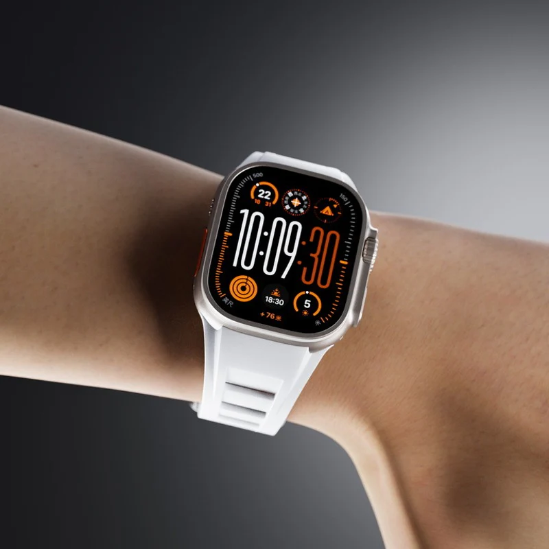 Aqua Cloud Smooth Strap For Apple Watch - Image 11