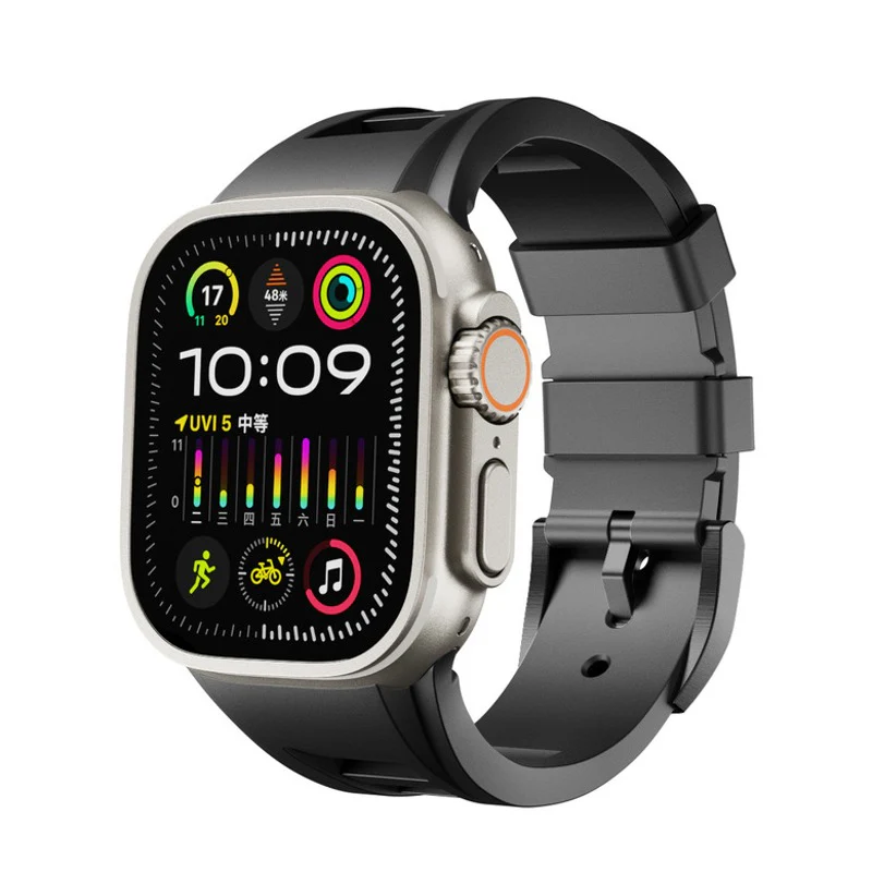 Aqua Cloud Smooth Strap For Apple Watch - Image 3