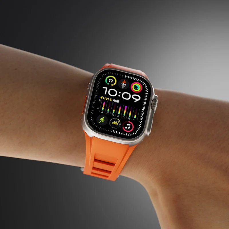 Aqua Cloud Smooth Strap For Apple Watch - Image 4