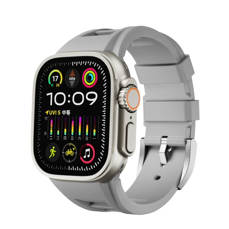 Aqua Cloud Smooth Strap For Apple Watch - Image 5