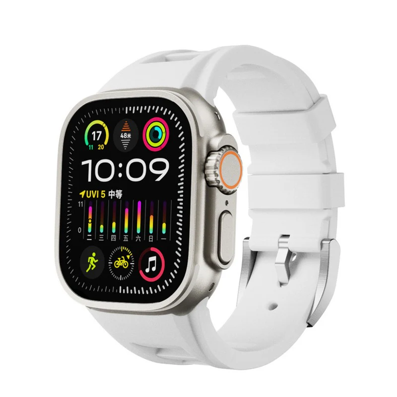Aqua Cloud Smooth Strap For Apple Watch - Image 7