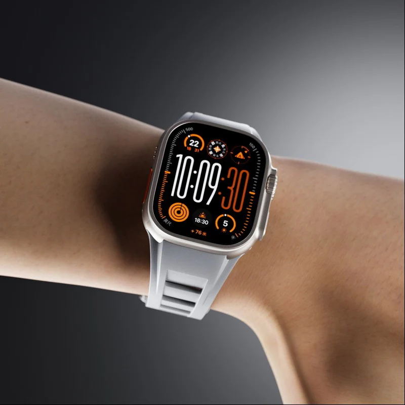 Aqua Cloud Smooth Strap For Apple Watch - Image 8