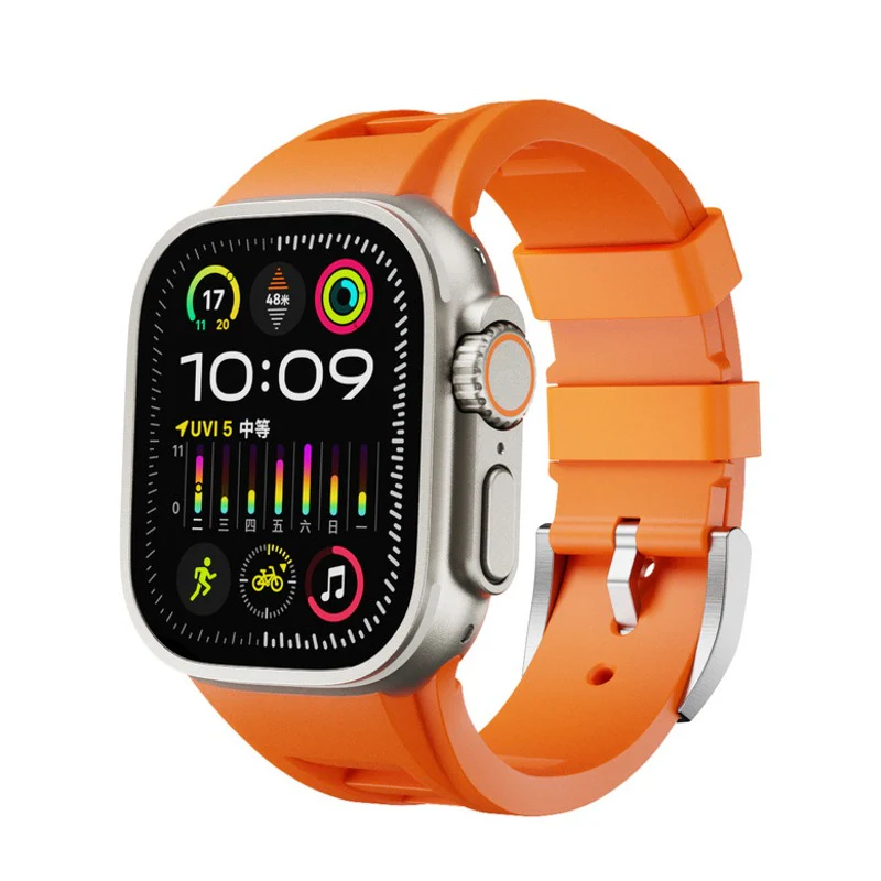 Aqua Cloud Smooth Strap For Apple Watch - Image 9