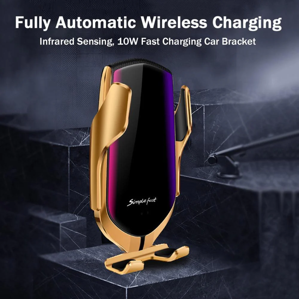 Gold-Plated Auto-Clamp Magnetic Wireless Charger Mount - Image 6
