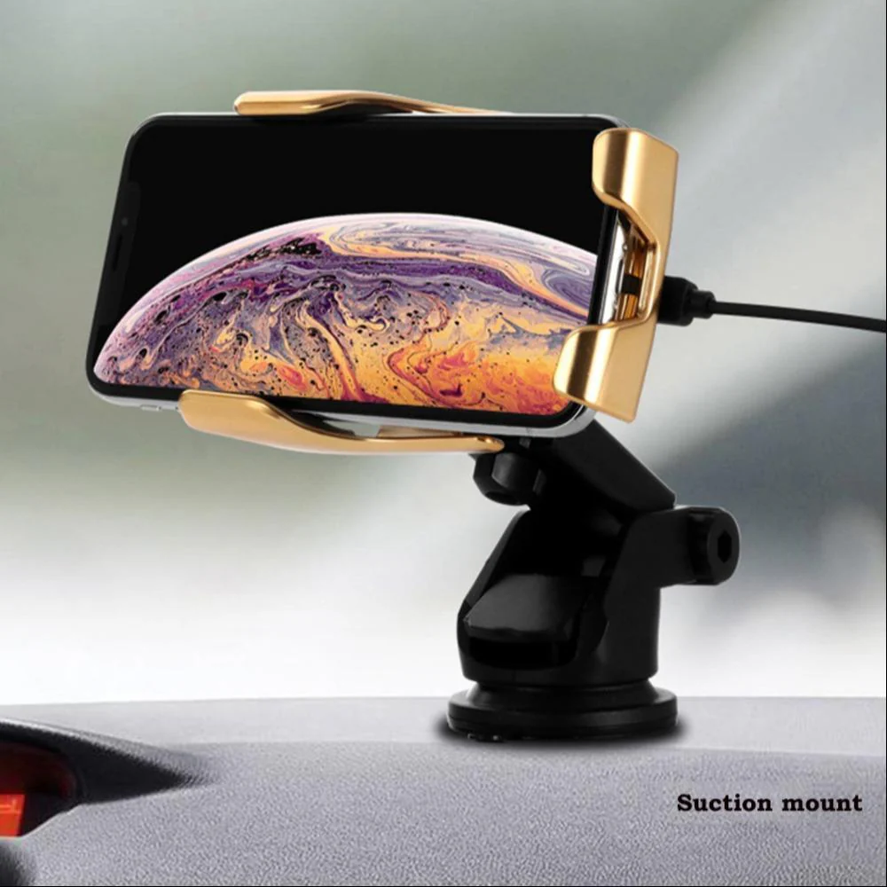 Gold-Plated Auto-Clamp Magnetic Wireless Charger Mount - Image 7