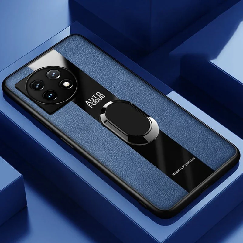 Plexiglass Luxury Leather Ring Case - OnePlus - Image 16