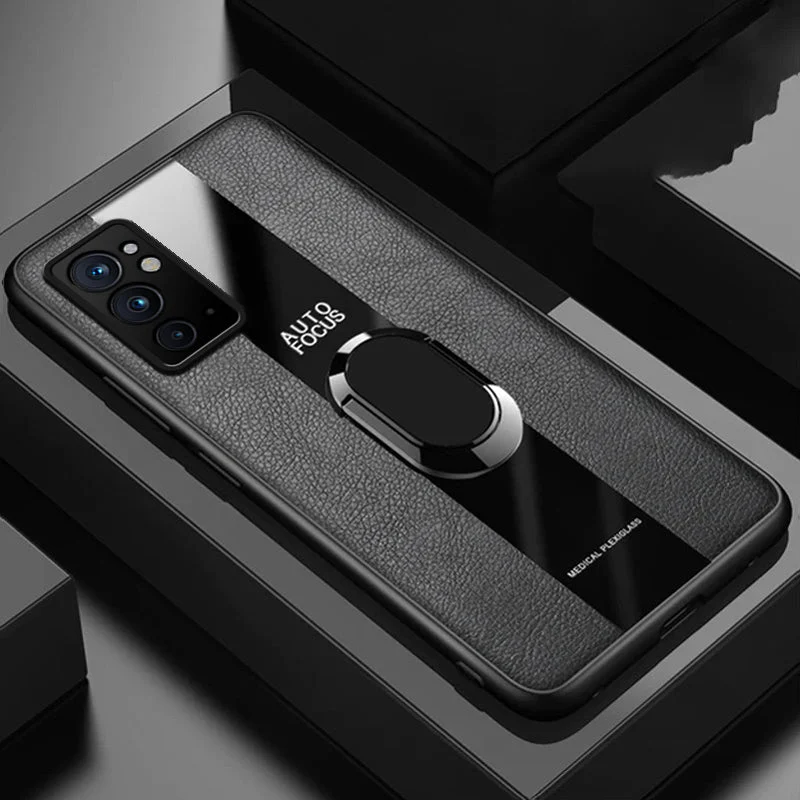 Plexiglass Luxury Leather Ring Case - OnePlus - Image 33