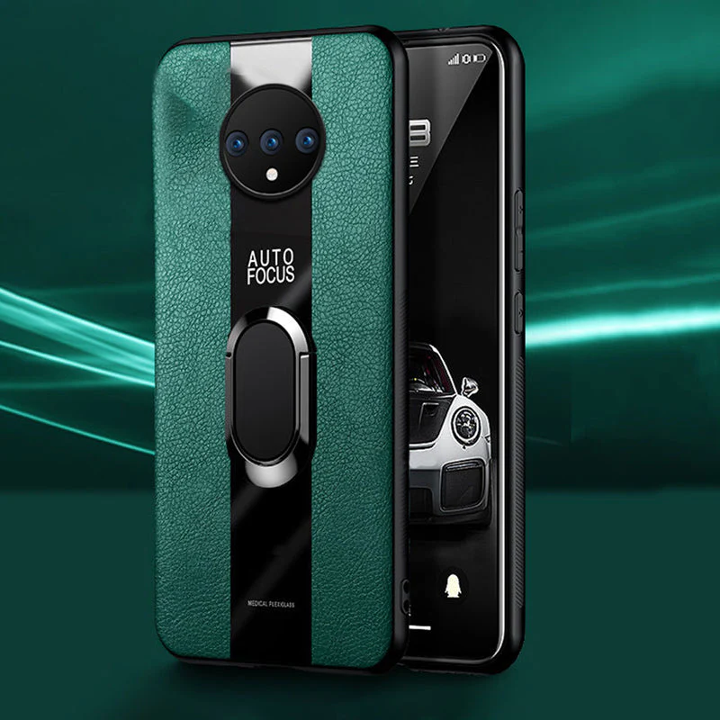 Plexiglass Luxury Leather Ring Case - OnePlus - Image 35