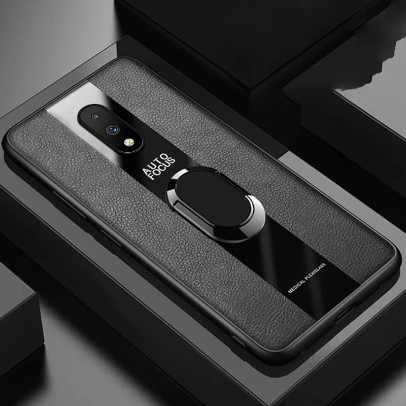Plexiglass Luxury Leather Ring Case - OnePlus - Image 41