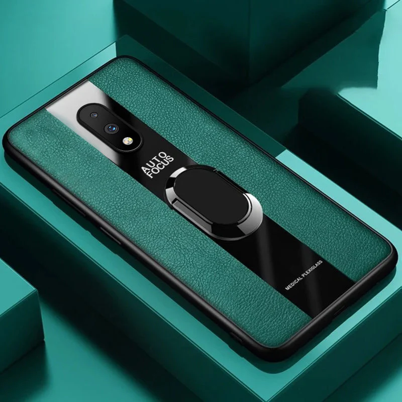 Plexiglass Luxury Leather Ring Case - OnePlus - Image 43