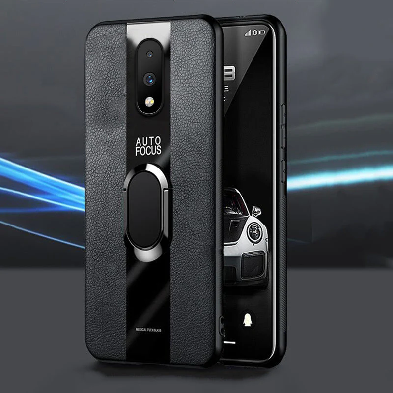 Plexiglass Luxury Leather Ring Case - OnePlus - Image 44