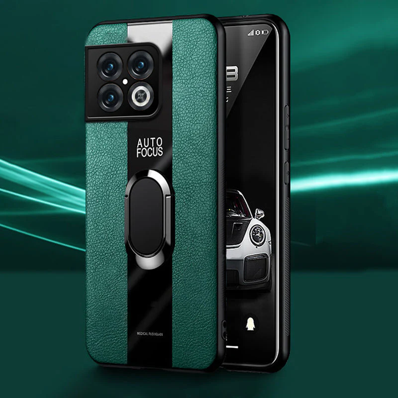 Plexiglass Luxury Leather Ring Case - OnePlus - Image 45
