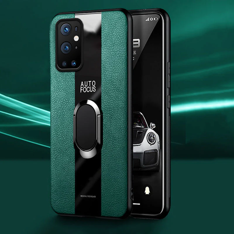 Plexiglass Luxury Leather Ring Case - OnePlus - Image 54