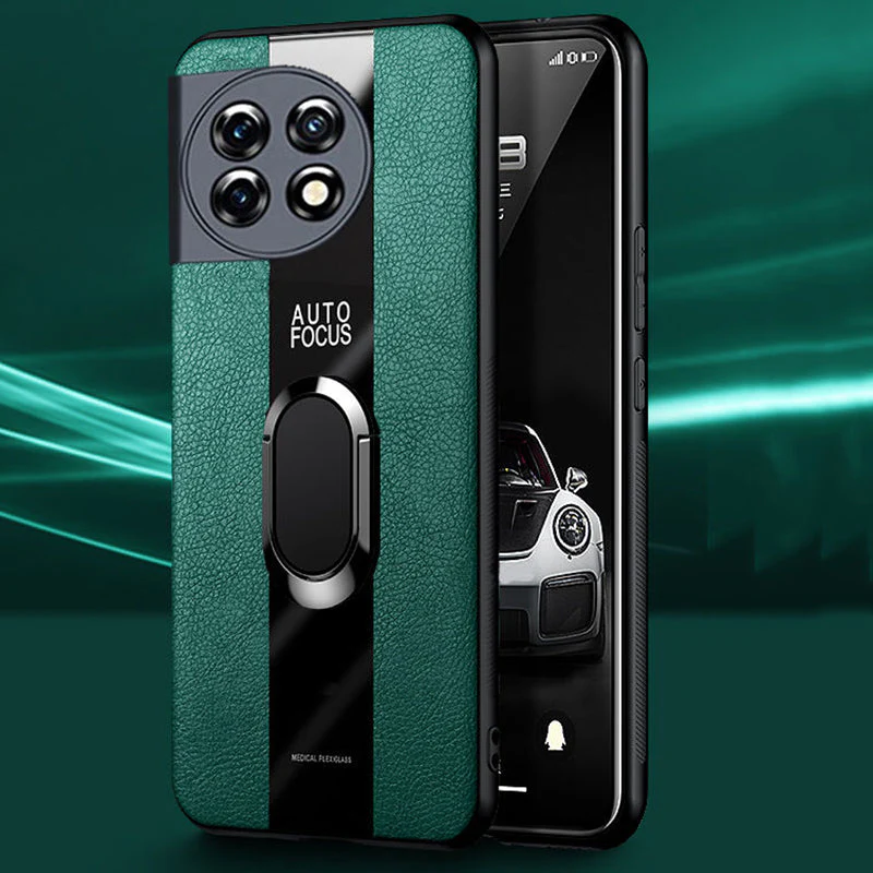 Plexiglass Luxury Leather Ring Case - OnePlus - Image 8