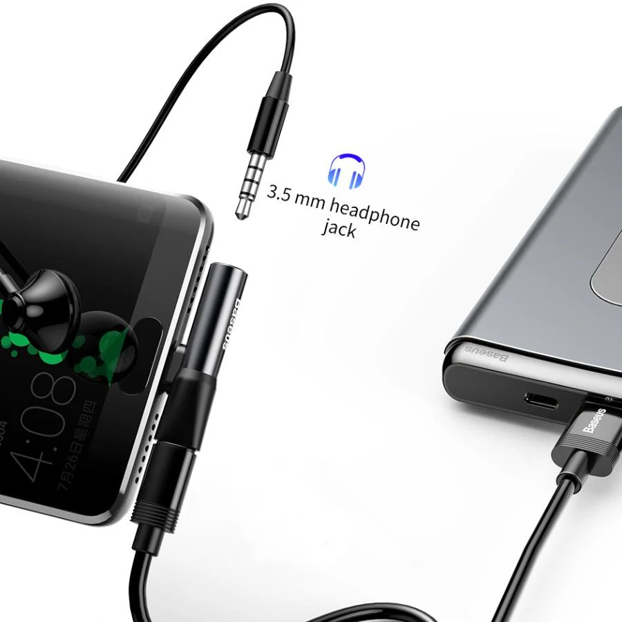 Baseus ® 2 in 1 Charger and Audio Splitter - Image 3