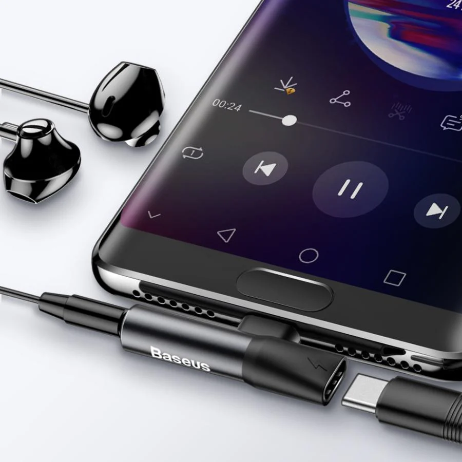Baseus ® 2 in 1 Charger and Audio Splitter - Image 5