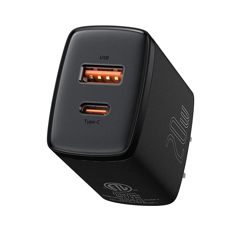 Baseus Compact 20W Dual Port Fast Charger - Image 3
