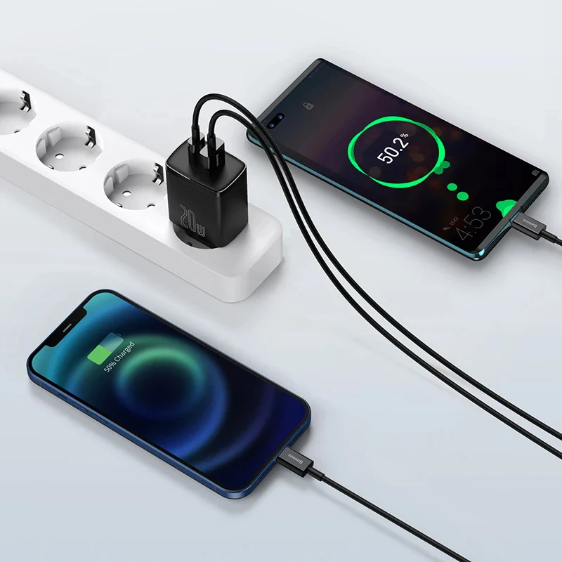 Baseus Compact 20W Dual Port Fast Charger - Image 4