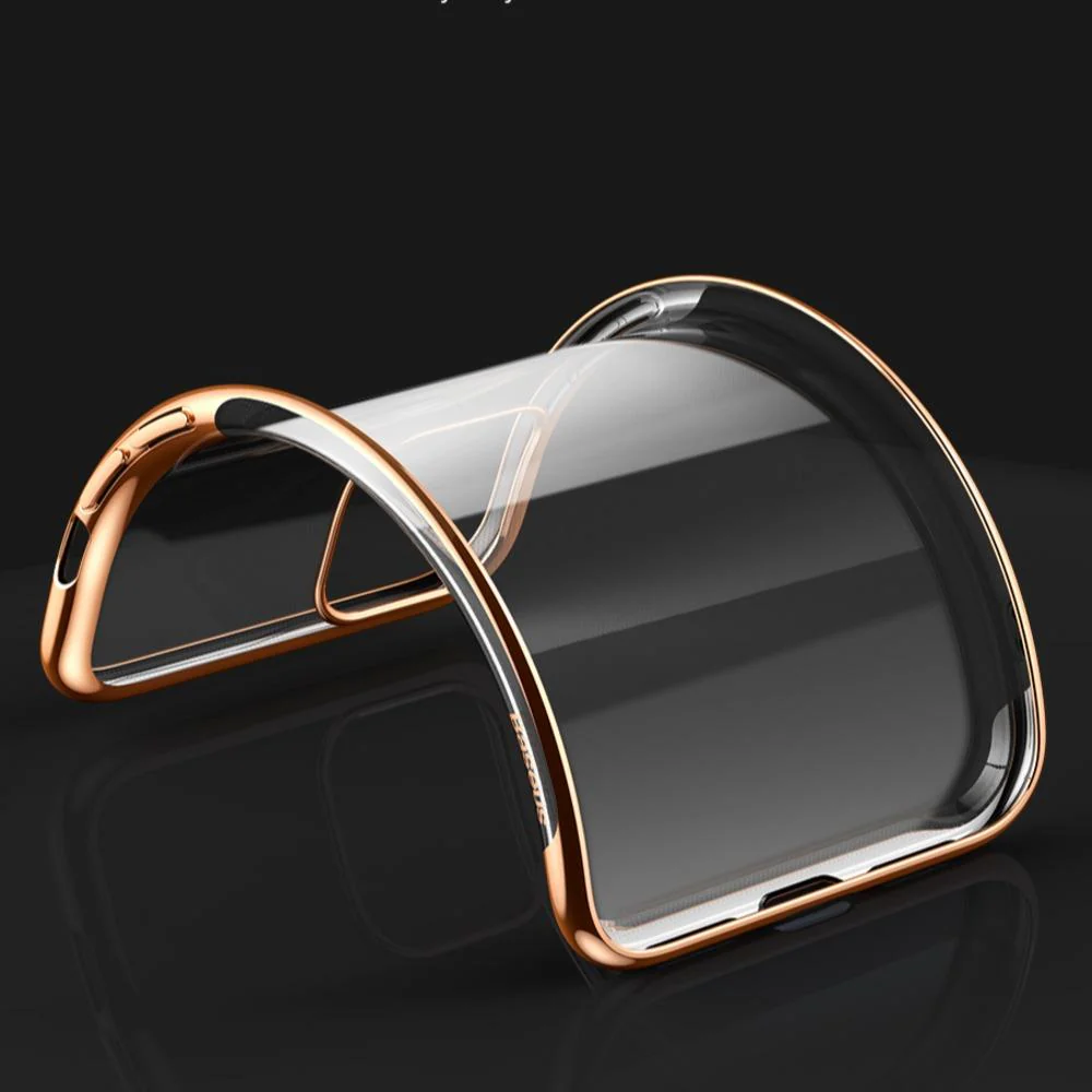 Baseus ® iPhone 11 Pro Ultra-Thin Transparent Sparkling Edge Case - Image 15