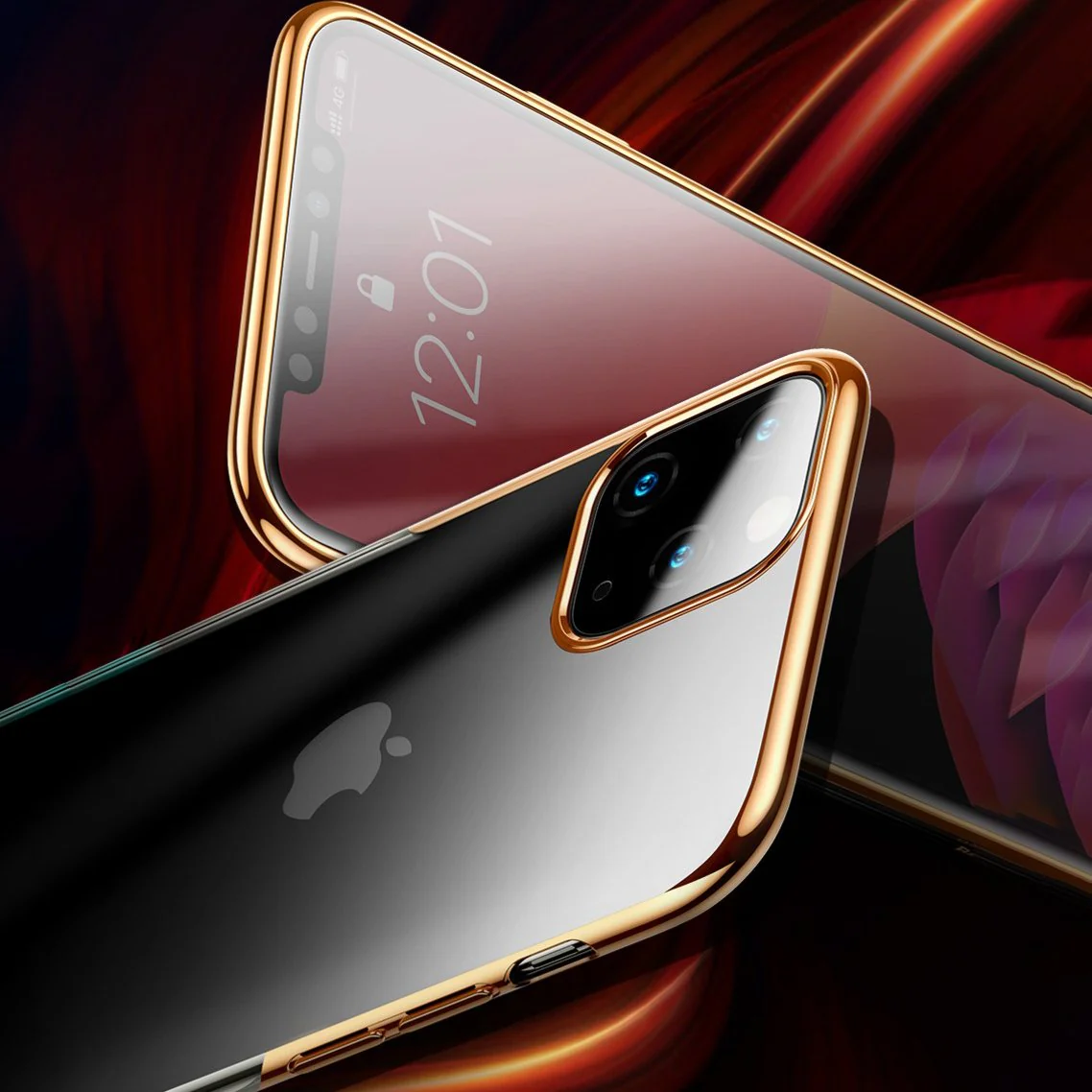 Baseus ® iPhone 11 Pro Ultra-Thin Transparent Sparkling Edge Case - Image 7