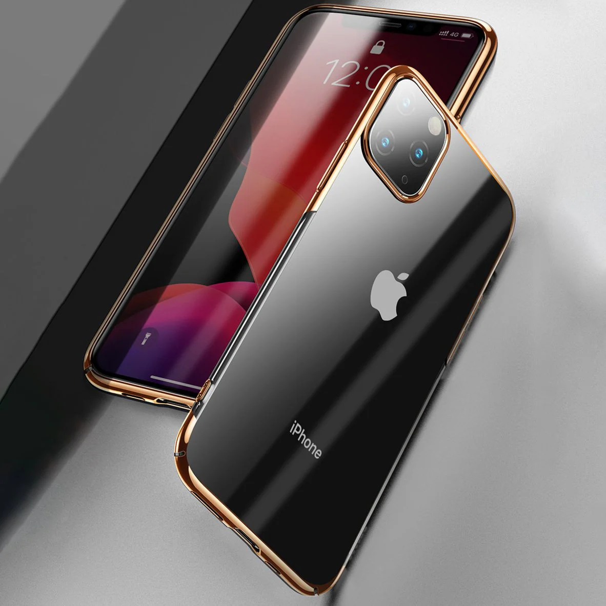 Baseus ® iPhone 11 Pro Ultra-Thin Transparent Sparkling Edge Case - Image 8