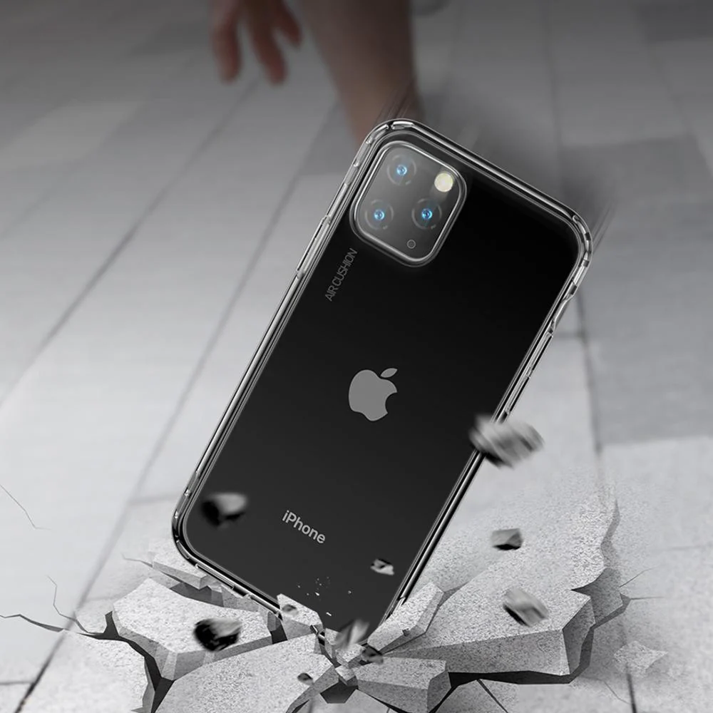 MK ® iPhone 11 Series Baseus Anti-Knock TPU Transparent Case - Image 10