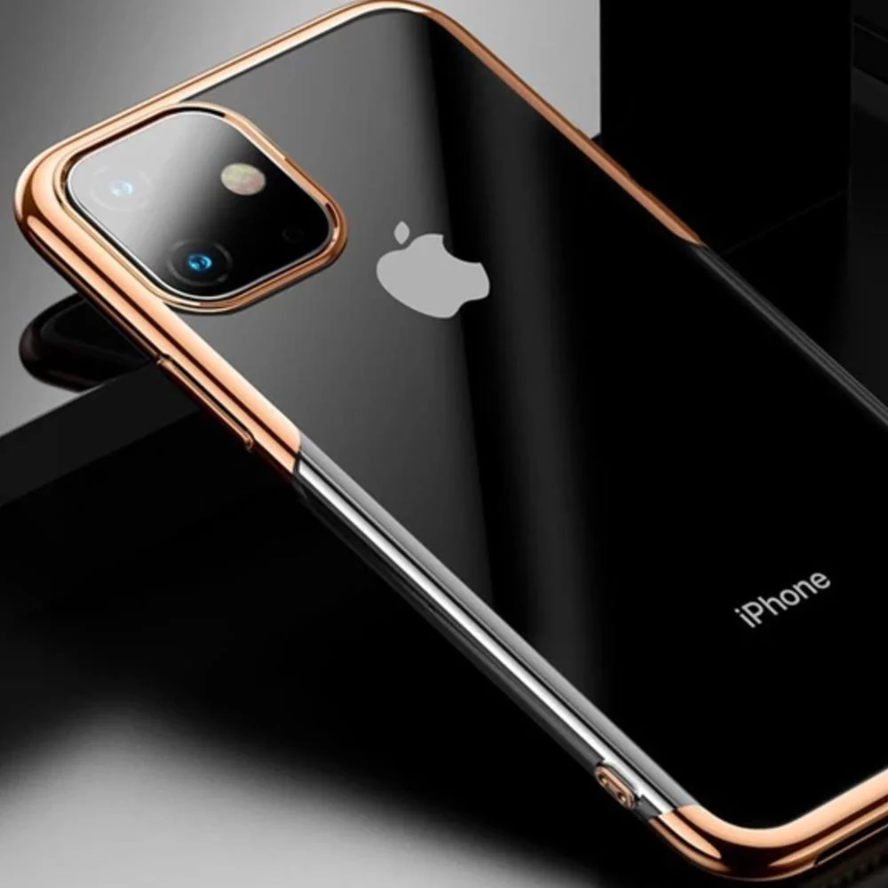 Baseus iPhone 11 Series Ultra-Thin Transparent Sparkling Edge Case - Image 3