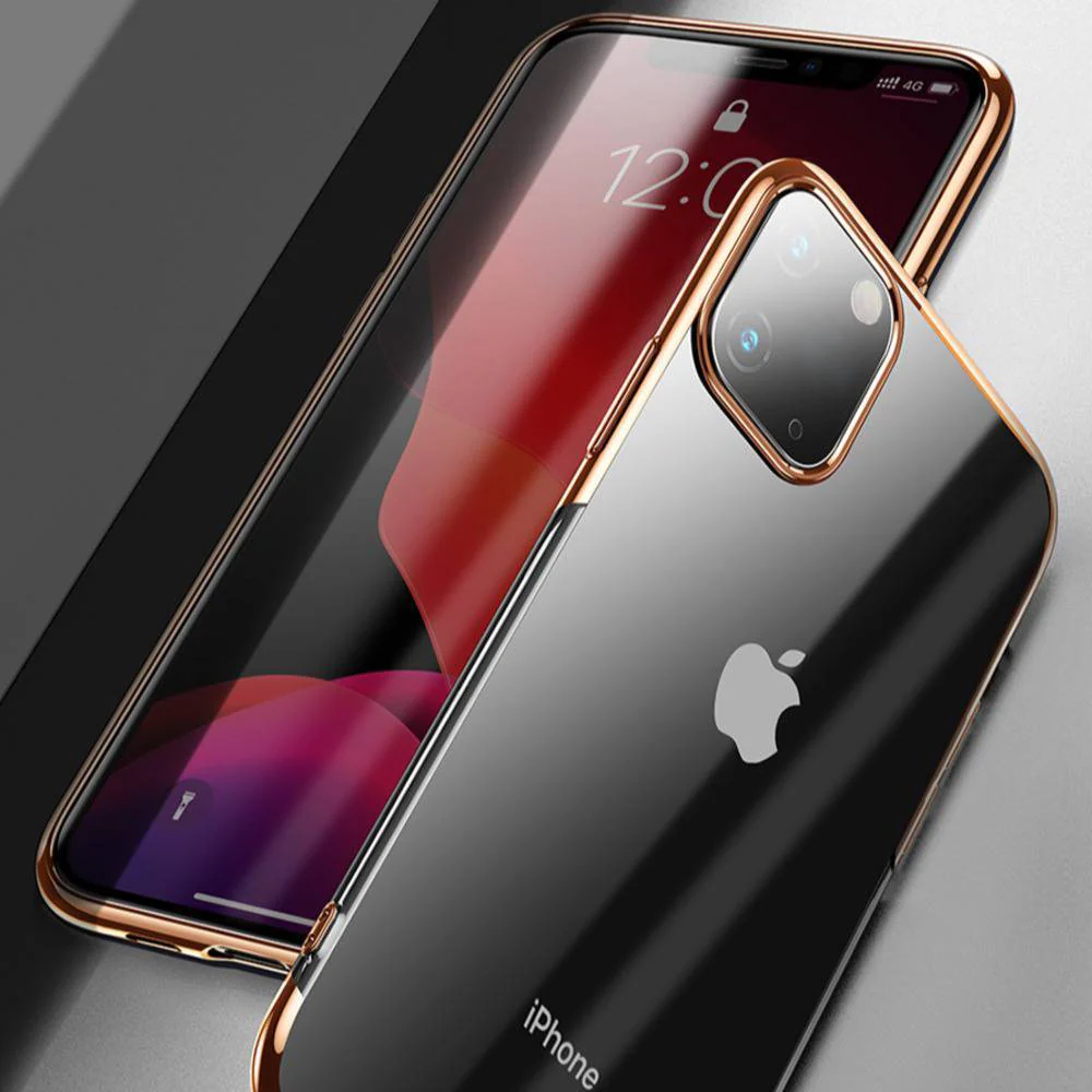 Baseus iPhone 11 Series Ultra-Thin Transparent Sparkling Edge Case - Image 4