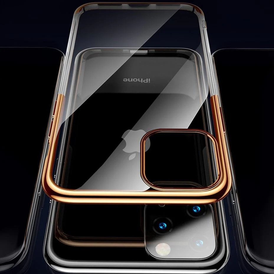 Baseus ® iPhone 11 Ultra-Thin Transparent Sparkling Edge Case - Image 10