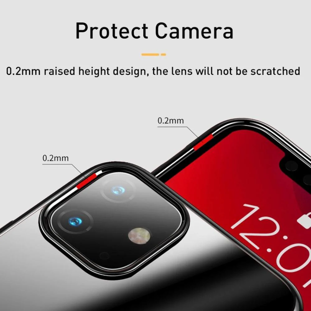 Baseus ® iPhone 11 Ultra-Thin Transparent Sparkling Edge Case - Image 15