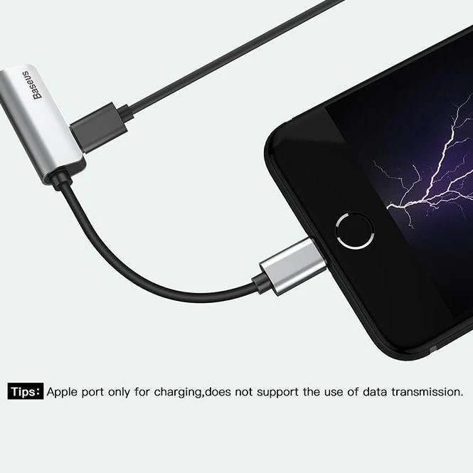 Baseus iPhone Cable Splitter For Music & Charging - Image 4