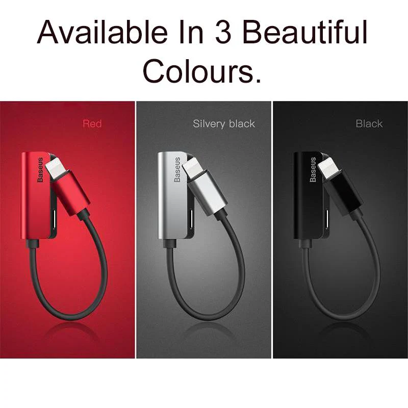 Baseus iPhone Cable Splitter For Music & Charging - Image 6