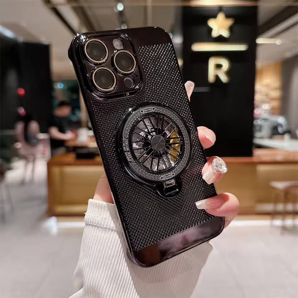 Brilliant Spin Rotating Wheel Stand Case - iPhone - Image 2