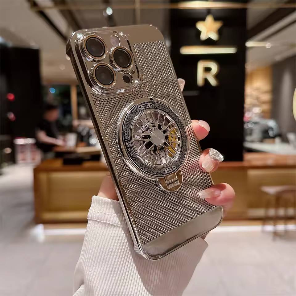 Brilliant Spin Rotating Wheel Stand Case - iPhone - Image 3