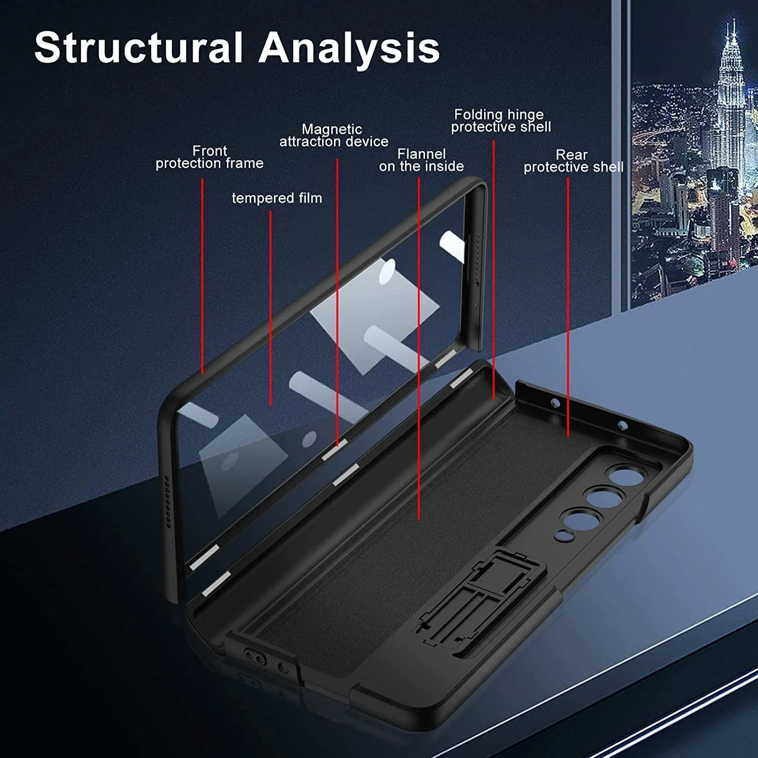 Bumper Protection Case With Kickstand - Samsung - Image 2
